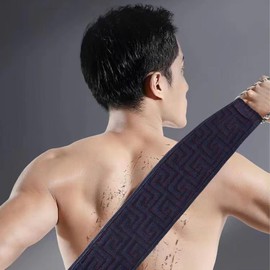 NJCXOLA Back Scrubber, Back Brush, Exfoliating Back Scrubber for Shower, Double-Sided Back Scrub, Washcloth with Handles, Body Scrub, Back Washing