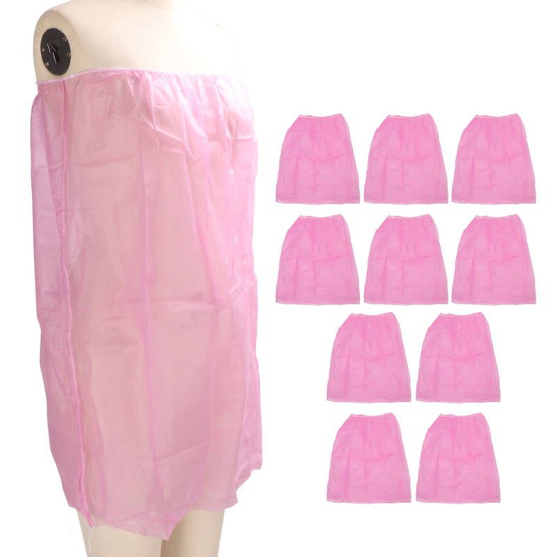 10pcs Disposable Bath Wrap Disposable Sauna Wrap With Adjustable Closure