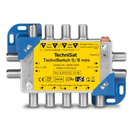 TechniSat TECHNISWITCH 5/8 MINI video switch TECHNISWITCH 5/8 MINI, -25-45 °C, 10-75%