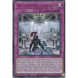 TCG TAMA-DE023 - Welcome Labrynth - Ultra Rare - German - 1st Edition - in Set with Ultrapro Toploader - Yugioh