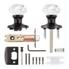 Orger 1 Pack Glass Door Knob with Oil Rubbed Bronze