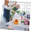 Levemolo Handwoven Flower Basket with Handle Small Woven Gift Basket