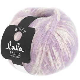 LANA GROSSA lala Berlin Buffy, delicate, two-tone alpaca yarn with effect flames made of cotton, hand knitting yarn made of alpaca (baby), cotton and polyamide, 50 g wool for knitting and crochet, 225