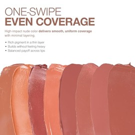Palladio Lápiz labial líquido de color crema de larga duración, pigmento de color de alta intensidad a prueba de transferencia, fórmula suave y liviana, acabado mate color crema, Undressed