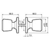 Kawaguchi Giken DC-1 Indoor Door Knob, High Speed Unlocked