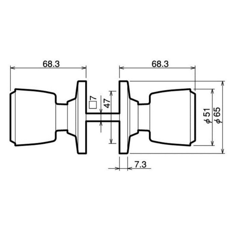 Kawaguchi Giken DC-1 Indoor Door Knob, High Speed Unlocked
