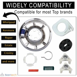 Seentech 285753A Motor Coupling Kit & 285785 Washer Clutch Kit - Fit for Whirlpool Kenmore Washers, Replaces 285331 3351342 3946794 3951311 AP3094537