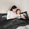 Castle Fairy Lodge Cabin Comforter Set Gray Bear Pine Tree