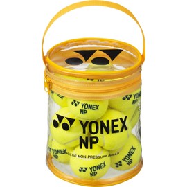Yonex TB-NP12 Tennis Balls, Non-Pressure Ball, Yellow, Pack of 12