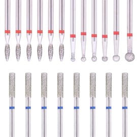 20 PCS Cuticle Bit for Nail Drill, 3/32''Nail Bits