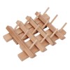12 Spools Wooden Sewing Thread Holder Foldable Bobbin Hanging Rack