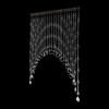 CHALIGHT Crystal Glass Beaded Curtain Hanging Arched Crystal Door 25