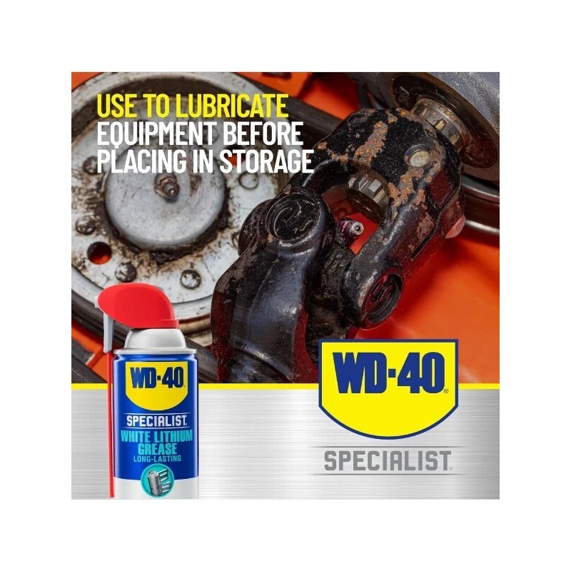 WD-40 WD 40 White Lithium Grease Spray Long Lasting Lubrication