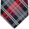 Retreez Elegant Plaid Check Woven Microfiber Men's Tie - Black