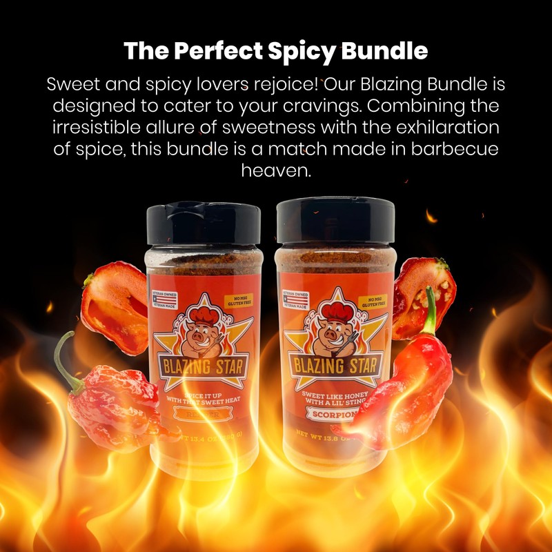 Blazing Star BBQ Blazing Bundle (Reaper Rub & Seasoning/Scorpion Rub