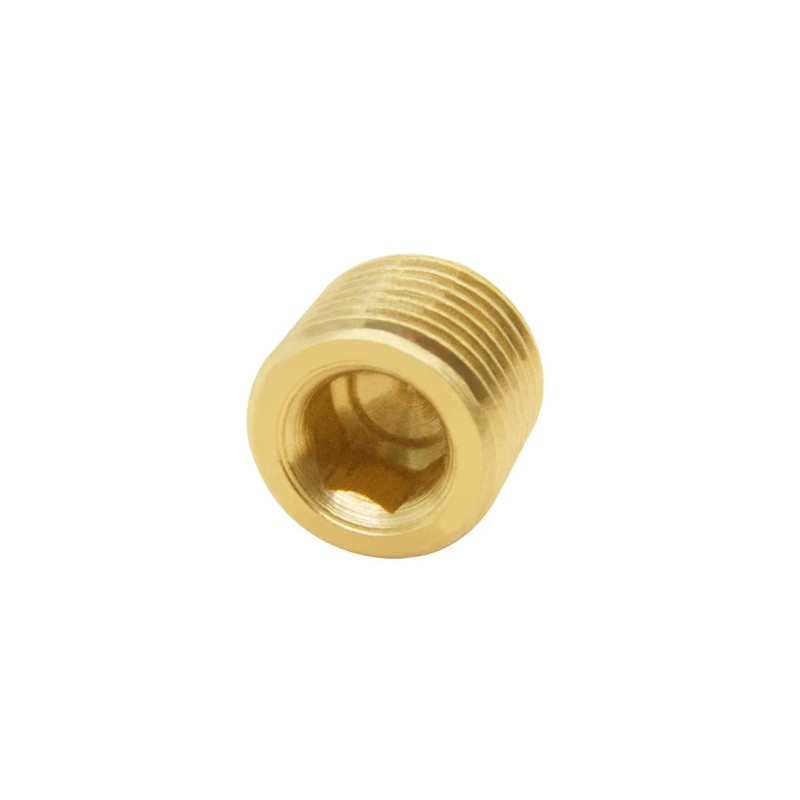 Hooshing 10PCS 1/8" NPT Male Brass Pipe Plug Fitting Internal