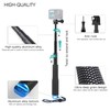 GEPULY 7''-23''Waterproof Pole Selfie Stick Pocket Size Underwater Handle Grip
