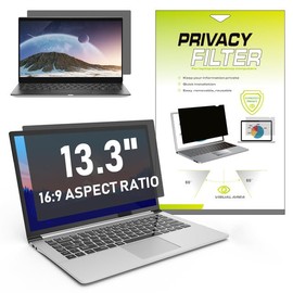 LAMA Privacy Filter for 13.3 Inch Laptop Privacy Screen Filter Privacy Screen Filter with Privacy Screen, Anti-Blue Light and Anti-Glare 16:9 (294 x 166 mm)