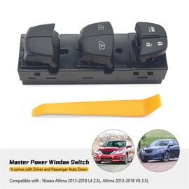 Meyffon 25401-3TA4A Front Left Driver Side Window Switch Compatible with Altima 2013-2018 2.5L 3.5L Sedan Master Power Window Switch