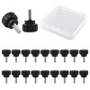 MOROBOR Thumb Screw 20pcs M4x10mm Carbon Steel Thread Knurled Thumb