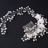 yufana Hair Accessories, Haarschmuck Hochzeit, Hochzeit Haarschmuck Braut Perlen, Braut