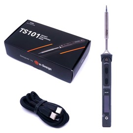 MINIWARE TS101 Soldering Iron Welding Machine BC2 Tips Portable Digit DC5525 USB-C 90W Temperature Adjustable 50-400°C Original Digital OLED Programmable