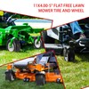 LTNICER (2-Pack) 11x4.00-5 Flat-Free Lawn Mower Tires and Wheels, 3.4"
