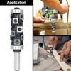 Akylin Carbide Insert Flush Trim Router Bit Top&Bottom Bearing with