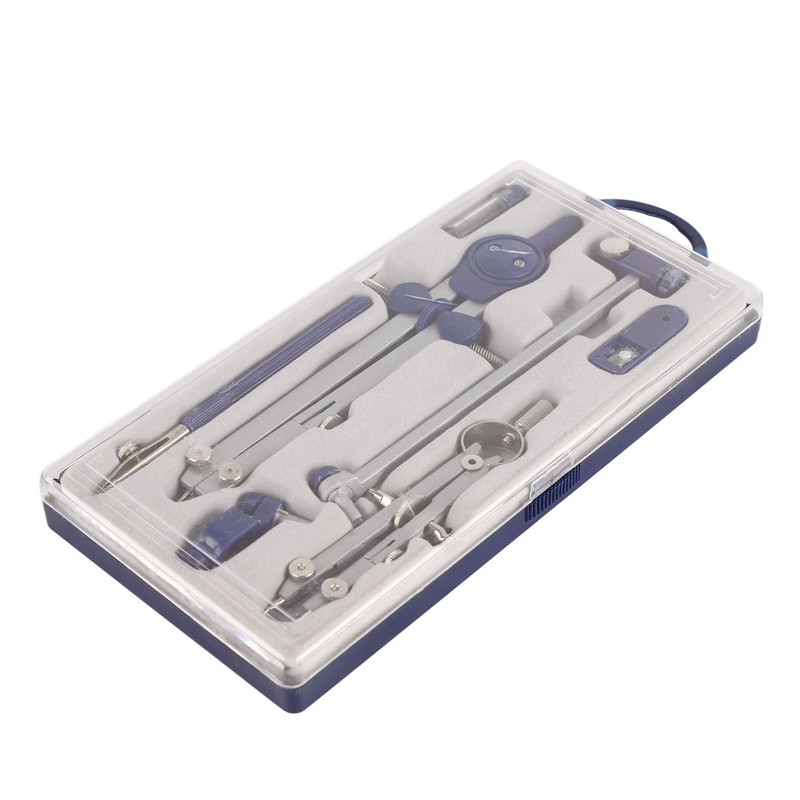 Compass Geometry Set Extensible Zinc Alloy Shatterproof Box Packed Durable