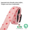 Cotton Handmade Dog Collar Cute and Distinctive Patterns Pink Heart