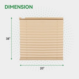 RVINGPRO RV Blinds for Camper Windows, Camper Replacement Blinds, Privacy Protection, Blackout Blinds Shades for RV, Camper, Travel Trailer, Cappuccino (20" W x 38" L)