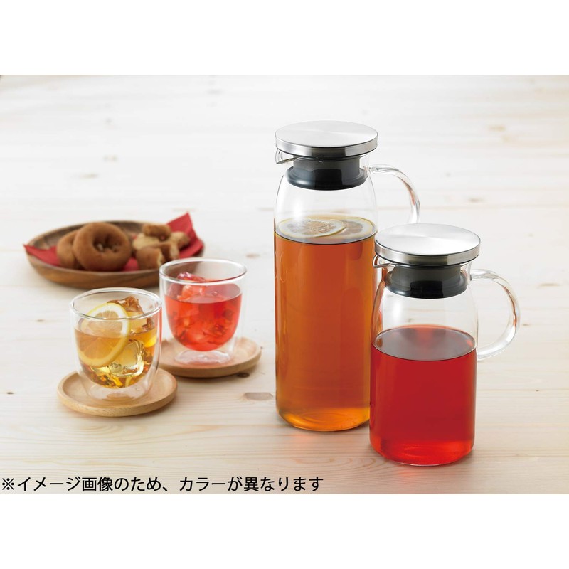 iwaki(イワキ) AGCテクノグラス  耐熱ガラス 麦茶ポット ピッチャー 0.6リットル 丸型 冷水ポット 冷水筒 ジャグ