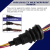 Suvnie 4 PCS Universal Firewall Boot, Rubber Grommets Can Accommodate