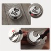 Security Padlock 4 Digits Waterproof Resettable Combination Lock Stainless Steel