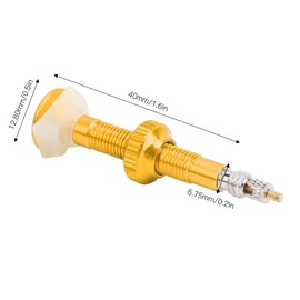 Dilwe Tubeless Valve Stem, 1 Pair Mountain Bike Tubeless Air Valve Stem Alloy Presta Valve Extender Accessories (Gold) and Bicycle Spare Parts, Bicycles & Accessories
