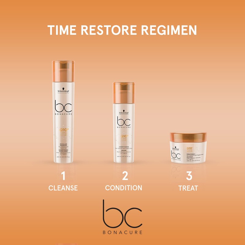 BC BONACURE Q10+ Time Restore Micellar Shampoo, 33.8-Ounce