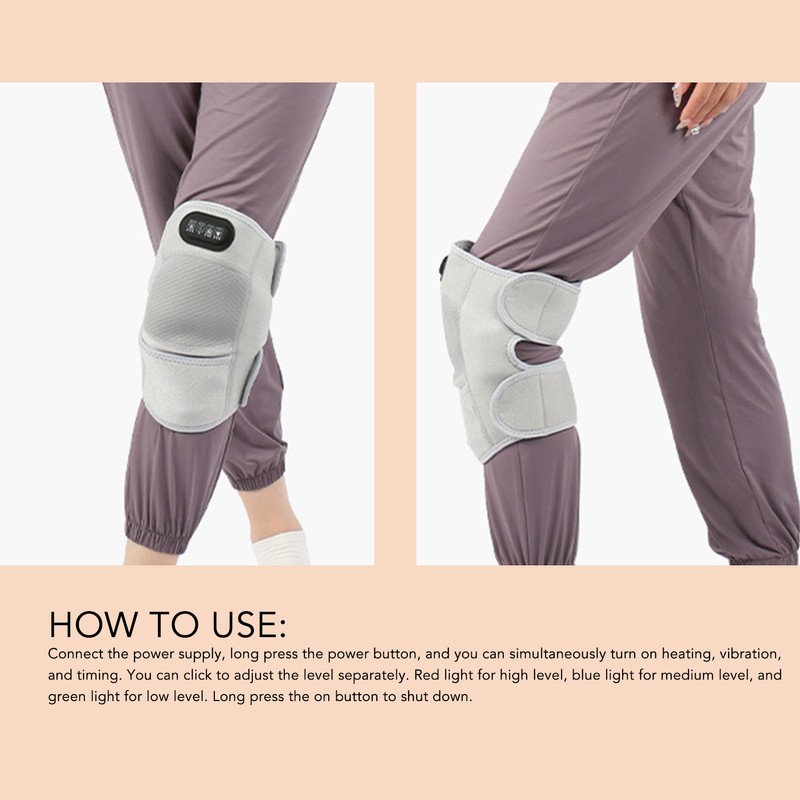 Heating Knee Massager 3 Level Vibration 3 Level Heating Adjustable