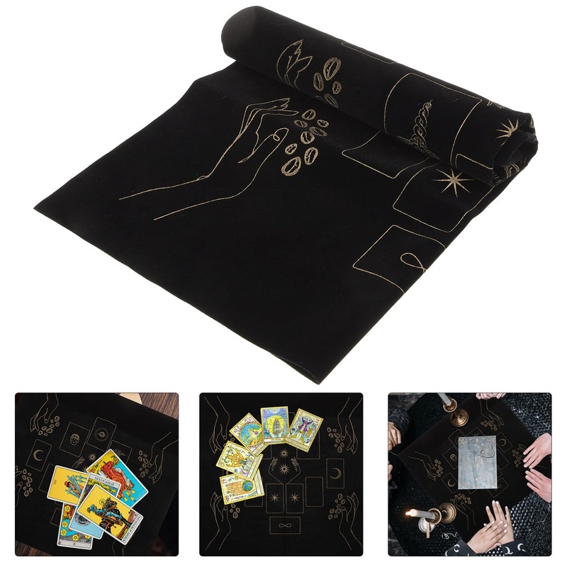 jojofuny 1 Set Tarot Cloth Flannel Altar Cloth Tarot Card