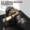 GOBEKOR 10 Pack Interior Privacy Door Knobs Oil Rubbed Bronze