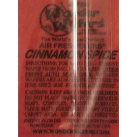 Wonder Wafers 10 CT Individually Wrapped Air Fresheners Cinnamon Spice