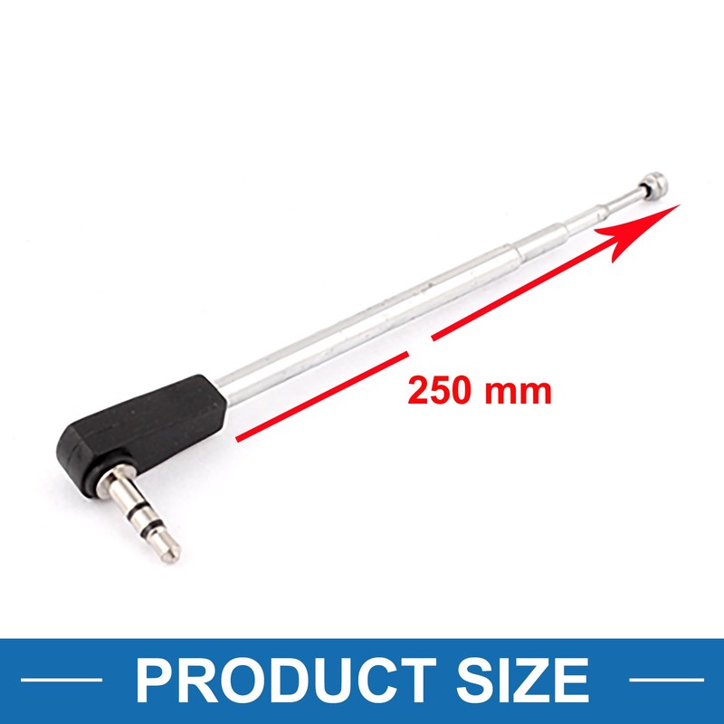 A ABSOPRO Telescopic Antenna 25 cm 4 Sections 3.5 mm