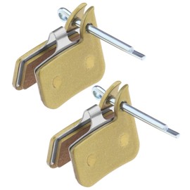 The Lord of the Tools 2 Pairs Bike Brake Pads Replacement Compatible with SRAM HRD Rival Red Force S700 Disc Brakes Sintered Disc Brake Pads Gold