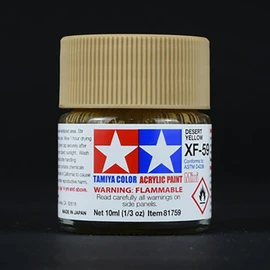 Tamiya Acrylic Mini 81759 XF-59 DESERT YELLOW Matte Desert Yellow / 타미야 도료 아크릴 미니 81759 XF-59 DESERT YELLOW 무광 데저트 옐로우