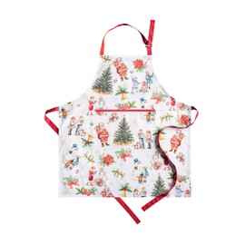 Maison d' Hermine Chromo 100% Cotton 1 Piece Kitchen Apron with an Adjustable Neck & Centre Pocket with Long Ties for Women Men Chef (70cm x 85cm)