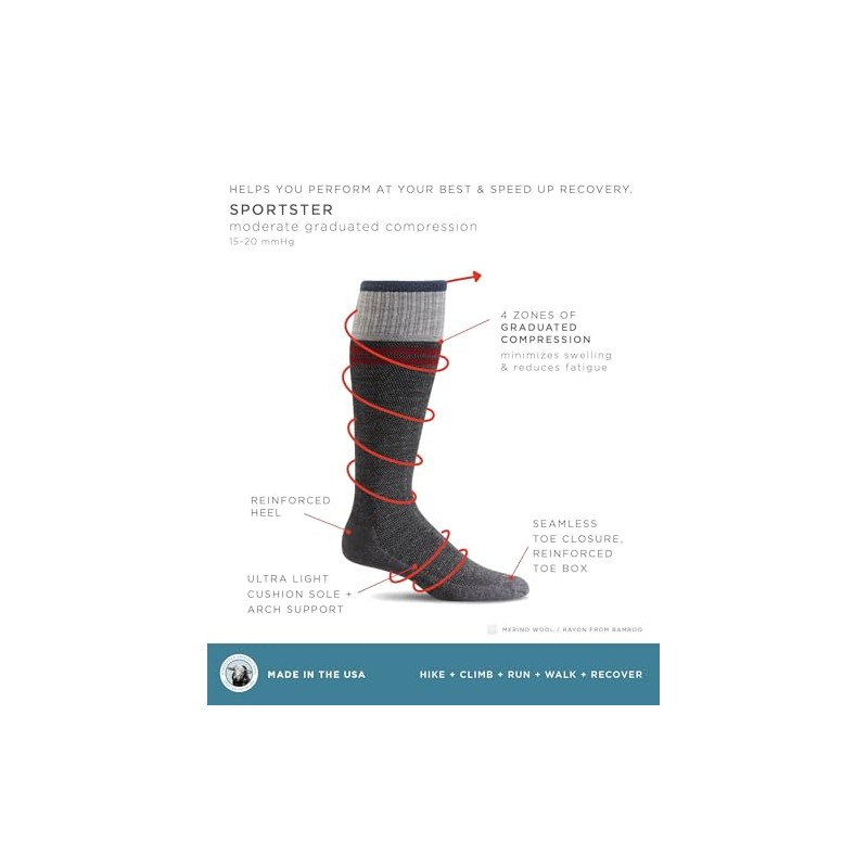Sockwell Men's Sportster Moderate Graduated Compression Sock