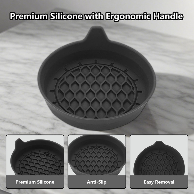 2-Pack Car Cup Holder Coasters, Universal Removable Waterproof Spill-Proof Cup