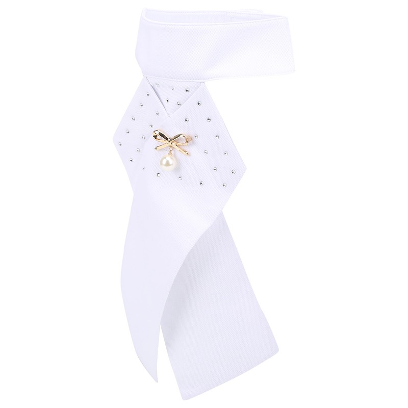 Horse Riding Stock Tie Equestrian Pre Tied Brooch Cotton Adult