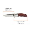 Truper NV-5, Navaja abatible, mango de madera, 4-3/4"