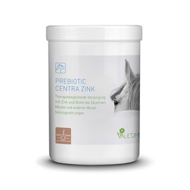 Valetumed PREBIOTIC Centra Zinc, 750 g, supplementary feed for horses to supply zinc and biotin, supports eczema or muzzle, recommended by equine clinics and veterinarians