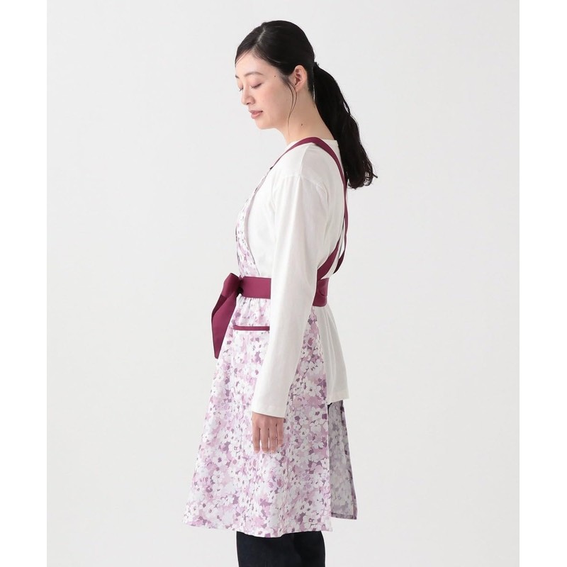 Afternoon Tea Living Apron JJ17 Large Floral Apron, Pink